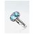 Autre Marque Set gioielli in argento S925 topazio Swiss Blue e zaffiri bianchi Bianco - vista 9