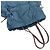 Borsa Tote in nylon Tessuto Pocono e pelle con coulisse e logo Prada Marrone Blu - vista 4