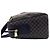 Céline CELINE Vintage Macadam Blazon Pattern Handbag Brown Black - view 5