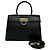 Gancini Borsa Salvatore Ferragamo in pelle di vitello nera Nero