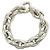 Hermès Pulseira Acrobat GM 17-Link Charm Hermes Prata
