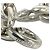 Hermès Pulseira Acrobat GM 17-Link Charm Hermes Prata - vista 3