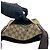 Mini borsa a tracolla Gucci in tela e pelle marrone - vista 10
