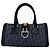 Borsa a mano in pelle e denim con motivo Flight Trotter Christian Dior Arancione Blu navy
