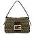 Fendi Vintage Mini-Handtasche mit Zucchino FF-Muster Braun