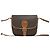 Céline Sac à épaule CELINE Vintage Macadam Blazon Pattern Triomphe Logo Marron