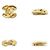 Timeless Chanel Spilla Vintage in metallo dorato logo CC Matelassé D'oro - vista 5