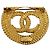 Timeless Chanel Vintage Gold Metal CC Twisted Rope Große Brosche Golden - Ansicht 4