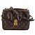Louis Vuitton Borsa a tracolla e borsa a mano Pochette Metis in tela marrone