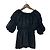 Autre Marque NATURAL BEAUTY BASIC Sheer Blouse Black - view 2