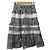 Autre Marque Saia midi com camadas Chesty Fabric Mix Preto