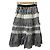 Autre Marque Saia midi com camadas Chesty Fabric Mix Preto - vista 4