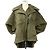 Max Mara Teddy Bear Wollencape Grün Khaki