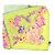 Lenço Versace de seda rosa e verde 90 cm - vista 3