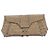 Autre Marque Bronze Leder-Clutch Golden