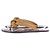 Autre Marque MAISON SKORPIOS Flip-Flops Leder Camel Kamel - Ansicht 2