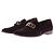 Autre Marque Mocassins em veludo ameixa Bordeaux
