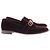 Autre Marque Mocassins em veludo ameixa Bordeaux - vista 6