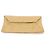 Nancy Gonzalez Pochette dorée effet croco Golden