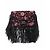 Loeffler Randall Bolso Randall de gamuza bordado con flecos Negro