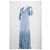 Abito lungo blu in viscosa Alexander Mcqueen - vista 5