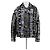 Proenza Schouler Giacca bianca e nera con bottoni blu Nero