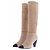 Chanel Bottes hautes en daim camel