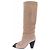 Chanel Bottes hautes en daim camel - view 2