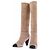 Chanel Bottes hautes en daim camel - view 4