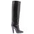 Autre Marque Botas altas em couro preto - vista 5