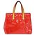LOUIS VUITTON Monogram Vernis Reade PM Hand Bag Red Rouge M91088 LV - vista 2