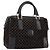 Céline CELINE Macadam Canvas Handtasche Wildleder Schwarz Gold