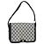 GUCCI GG Supreme Shoulder Bag PVC Navy Gold
