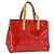 LOUIS VUITTON Monogram Vernis Reade PM Hand Bag Red Rouge M91088 LV