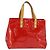 LOUIS VUITTON Monogram Vernis Reade PM Hand Bag Red Rouge M91088 LV - vista 13