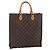 LOUIS VUITTON Monogram Sac Plat Hand Bag M51140 LV