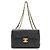 Borsa a tracolla Chanel Large Matelassé con doppia catena Nero