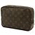 Louis Vuitton Monogram Trousse Toilette 23 Clutch Bag Marrone - vista 3