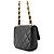 Bolso de hombro Chanel Mini Matelassé de piel de cordero Negro - vista 2