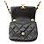 Bolso de hombro Chanel Mini Matelassé de piel de cordero Negro - vista 5