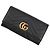 Portafoglio Continental Gucci GG Marmont Double G Nero