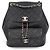 Sac à dos Chanel Matelassé Coco Mark Small Noir