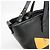 Bolsa de mão Fendi Bag Bugs Roll Mini Preto - vista 10