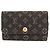 Louis Vuitton Monogram Idylle Key Holder Dark grey Dark brown