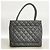 Borsa Tote Chanel in pelle di vitello grana nera Nero - vista 10