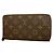 Louis Vuitton Monogram Zippy Wallet M60017 Brown