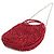 Autre Marque Borsa a tracolla con catena Anteprima Round Small Rosso - vista 2