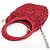 Autre Marque Borsa a tracolla con catena Anteprima Round Small Rosso - vista 5