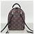 Mochila MINI Louis Vuitton Monogram Infra Rouge Palm Springs Negro Roja - vista 15