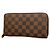 Louis Vuitton Damier Zippy Long Wallet Damier ebene
